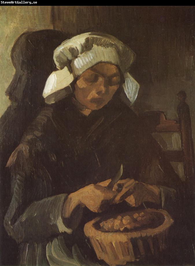 Vincent Van Gogh Peasant Woman Peeling Potatos (nn04)
